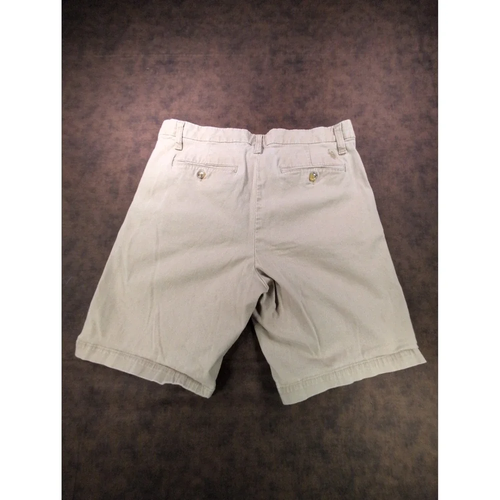 US Polo Assn‎ Mens Khaki Tan Activate Stretch Chino Bermuda Shorts W34 110176